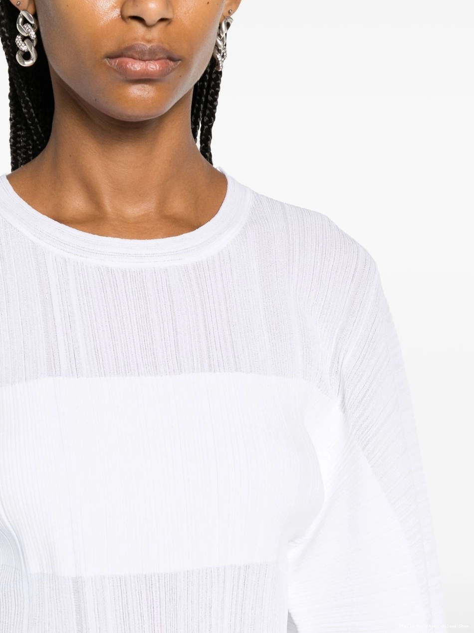 Affordable semi-sheer McCartney top Stella plisse Women 0418